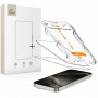 Tech-Protect Quick Set+ gehard glas schermbeschermer voor Apple iPhone 16 Pro, zwart (2 stuks)