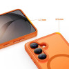 Tech-Protect Magmat MagSafe-hoesje voor Samsung Galaxy S26, mat oranje