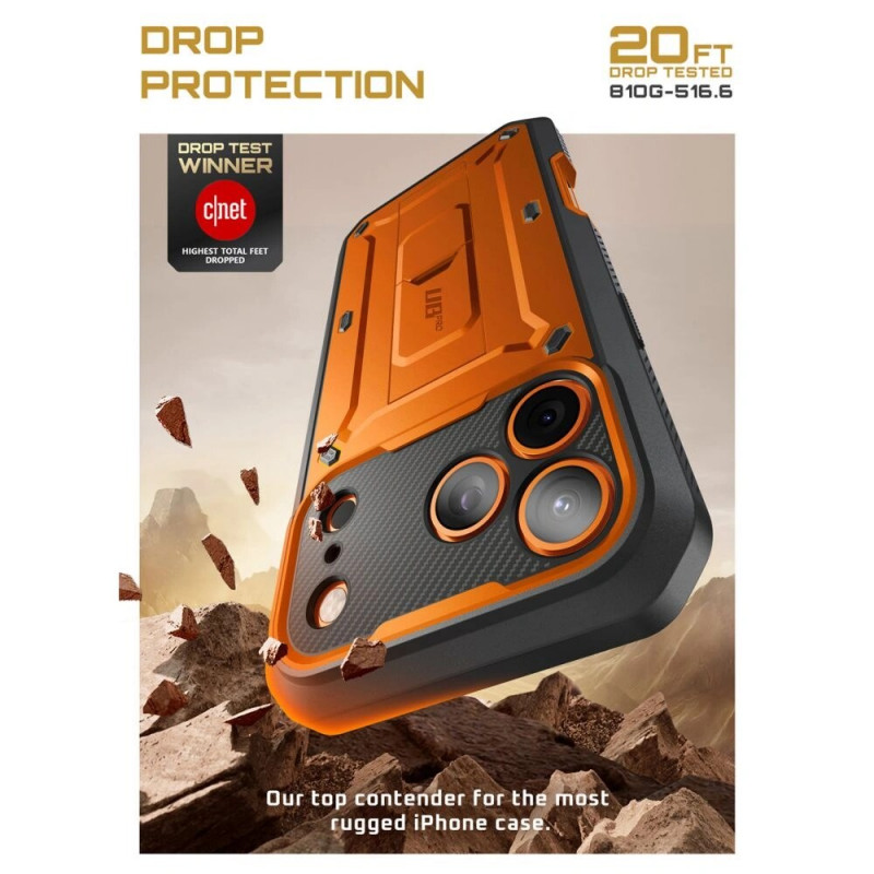 Supcase Unicorn Beetle Pro hoesje voor Apple iPhone 17 Pro Max, koraal