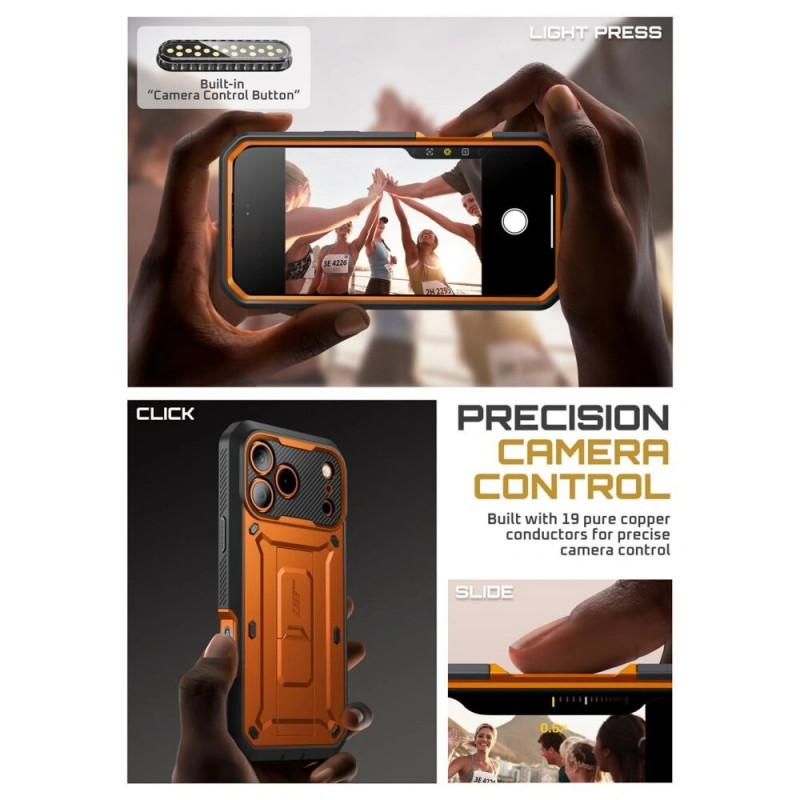 Supcase Unicorn Beetle Pro hoesje voor Apple iPhone 17 Pro Max, koraal