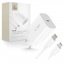 Tech-Protect NC20W 1-poorts USB-C wandlader PD 20W met Lightning-kabel, wit, 100 cm