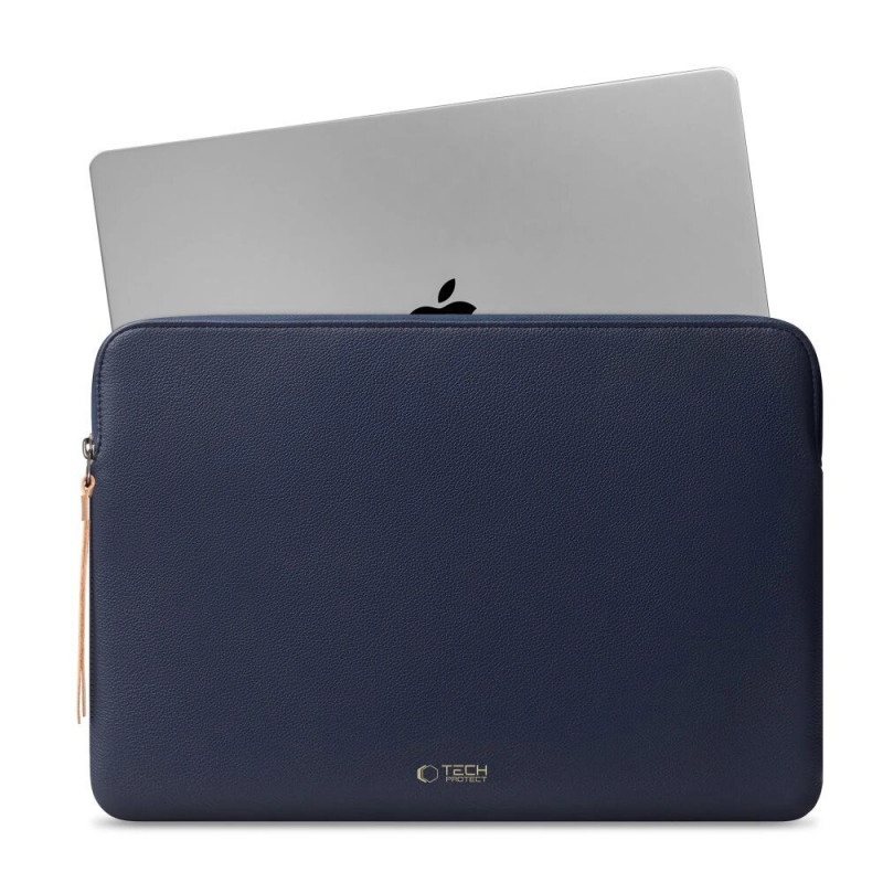 Tech-Protect Fleece laptophoes 15-16", marineblauw