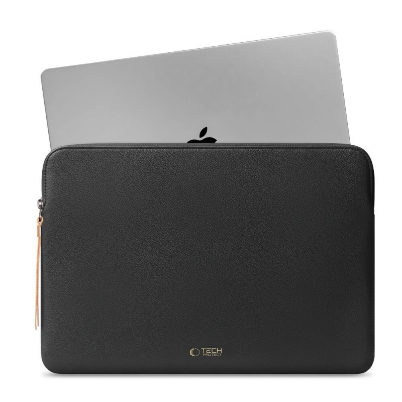 Tech-Protect Fleece laptophoes 15-16", zwart
