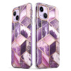 Supcase Cosmo-hoesje voor Apple iPhone 14 Plus / 15 Plus, marmerpaars