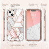 Supcase Cosmo-hoesje voor Apple iPhone 14 Plus / 15 Plus, roze marmer