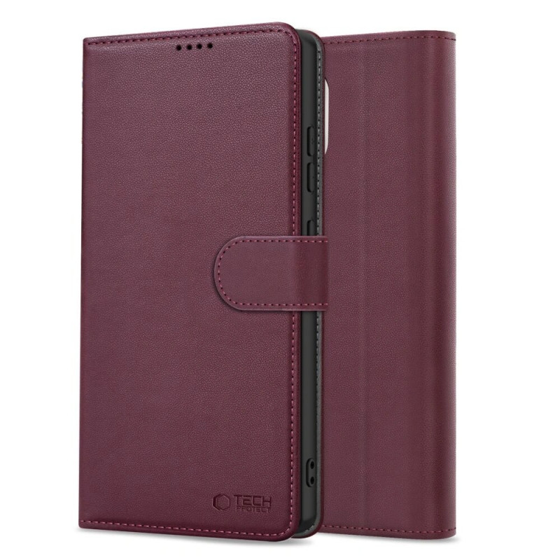Tech-Protect portemonneehoesje voor Samsung Galaxy A57 5G, bordeauxrood