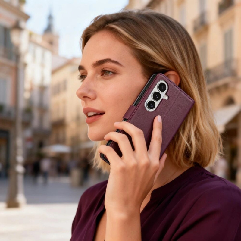 Tech-Protect portemonneehoesje voor Samsung Galaxy A57 5G, bordeauxrood