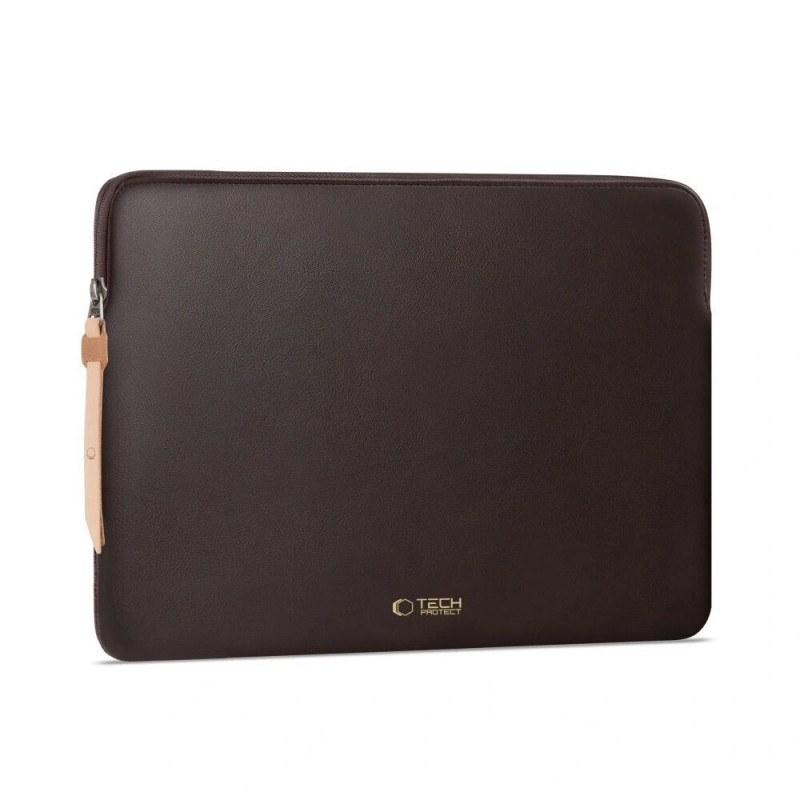 Tech-Protect Fleece Laptophoes 13-14" Chocolade (Bruin)