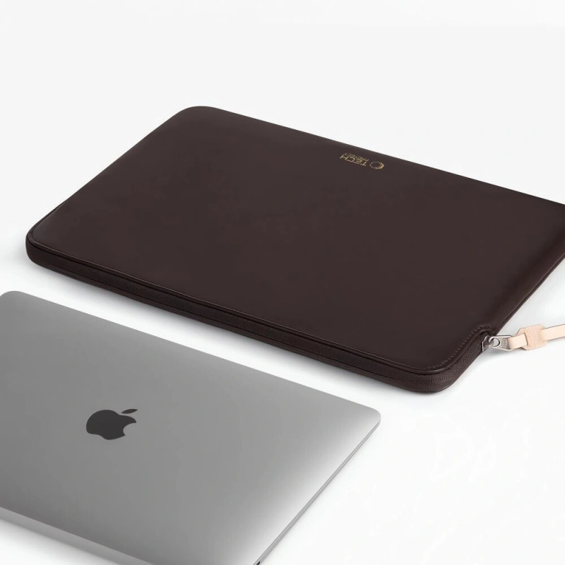 Tech-Protect Fleece Laptophoes 13-14" Chocolade (Bruin)