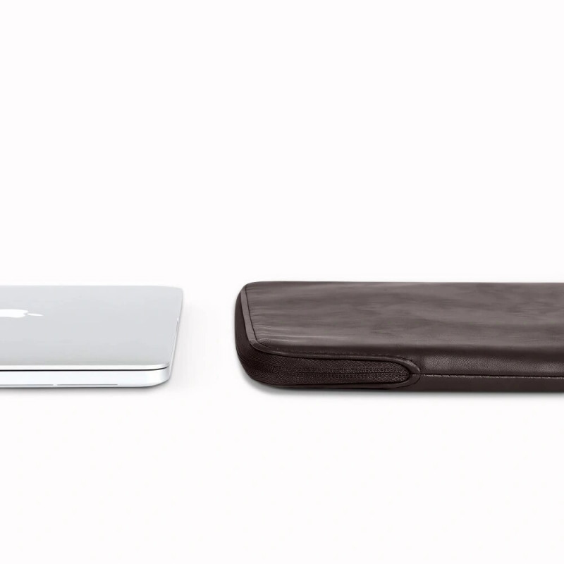 Tech-Protect Fleece Laptophoes 13-14" Chocolade (Bruin)