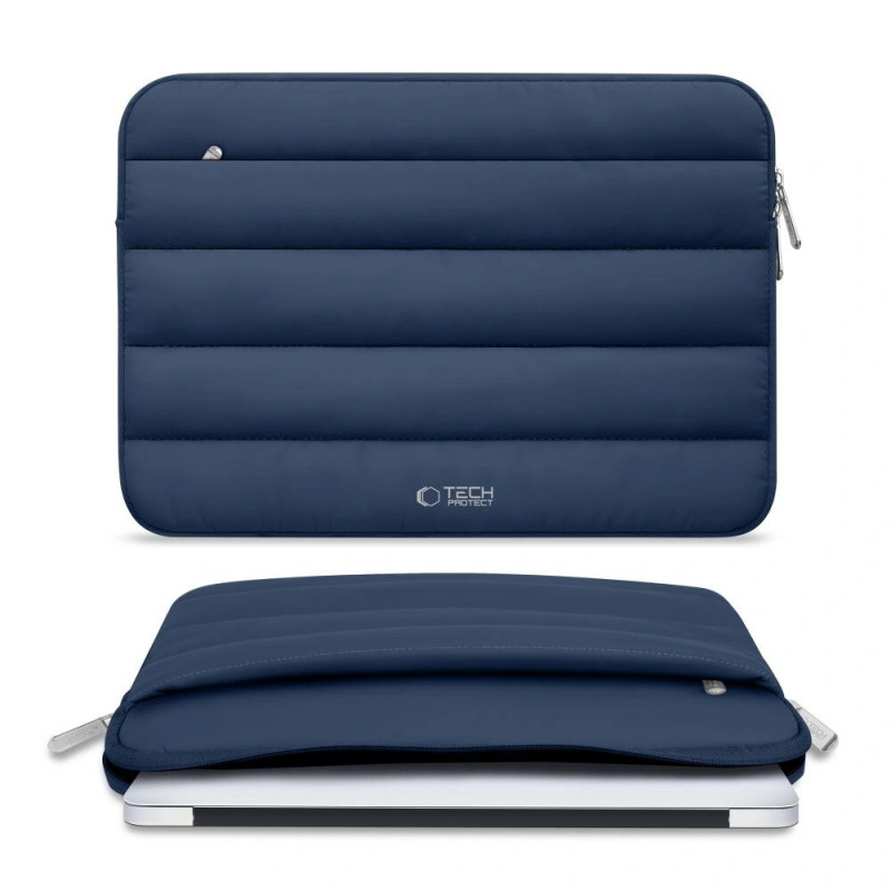 Tech-Protect Fluffy Laptophoes 15-16", marineblauw