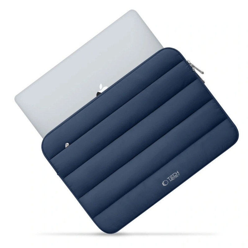 Tech-Protect Fluffy Laptophoes 13-14", marineblauw