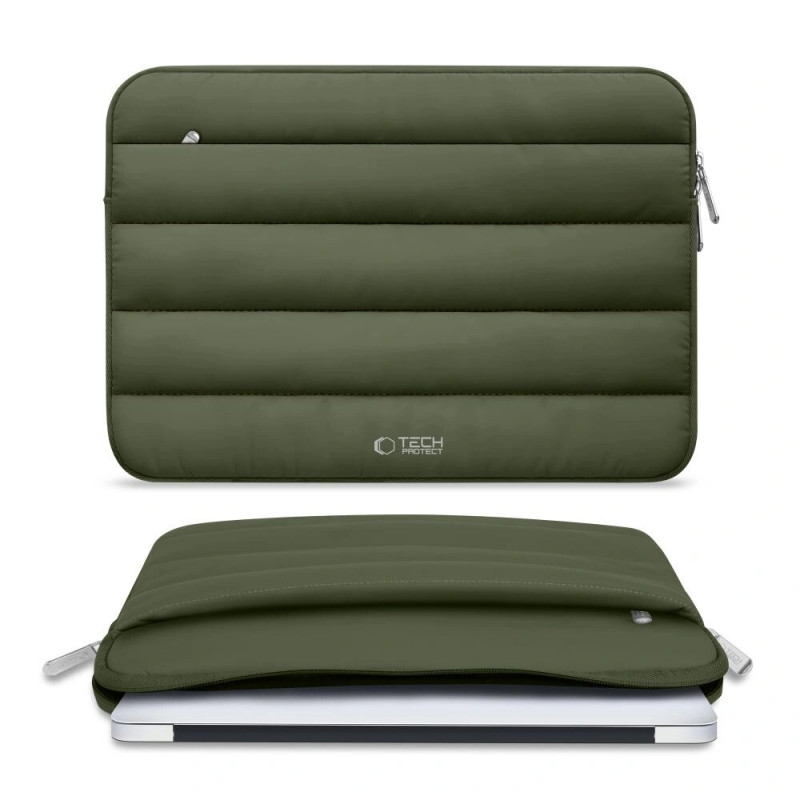 Tech-Protect Fluffy Laptophoes 15-16", legergroen