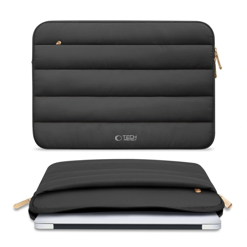 Tech-Protect Fluffy Laptophoes 15-16", Zwart
