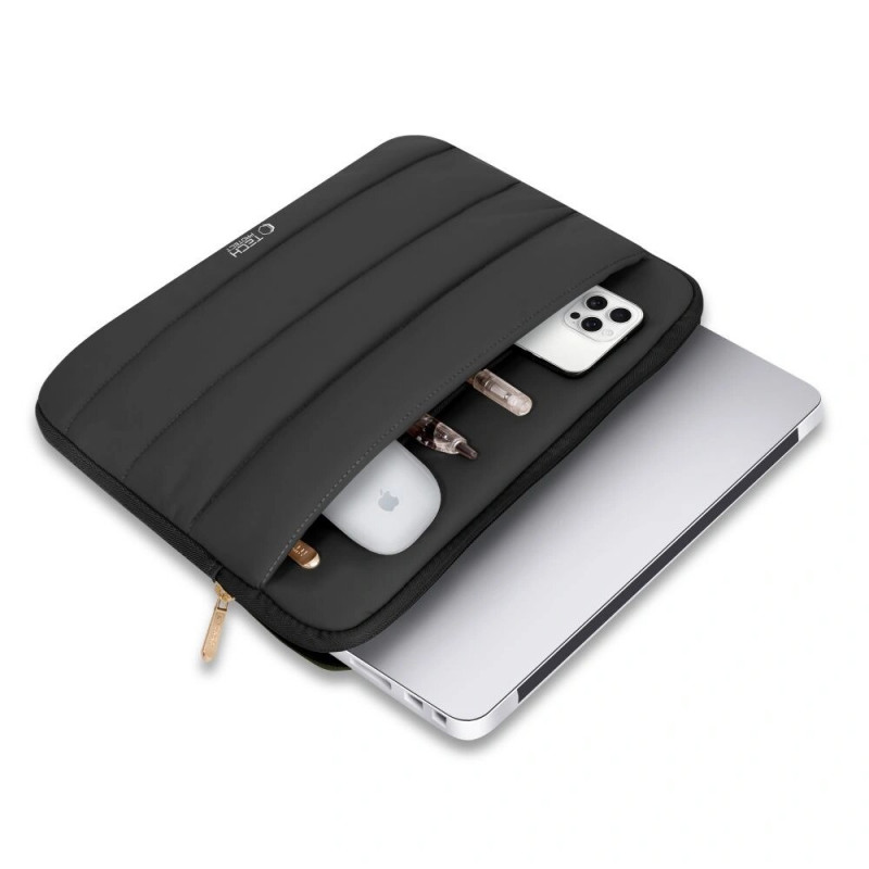 Tech-Protect Fluffy Laptophoes 15-16", Zwart