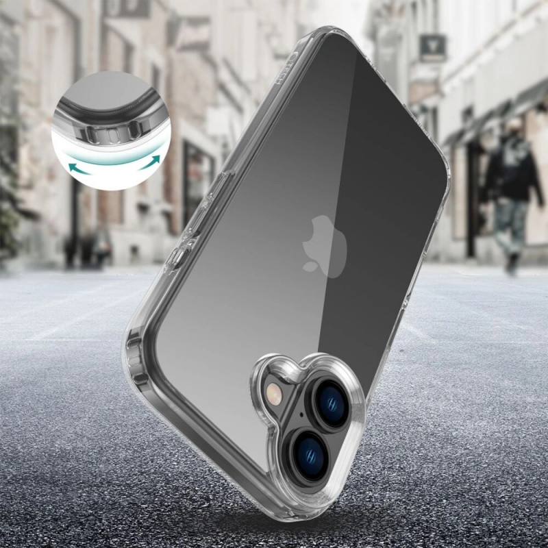 Tech-Protect Flexair Hybrid hoesje voor Apple iPhone 16, transparant