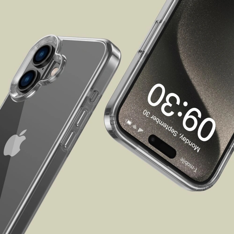 Tech-Protect Flexair Hybrid hoesje voor Apple iPhone 16, transparant