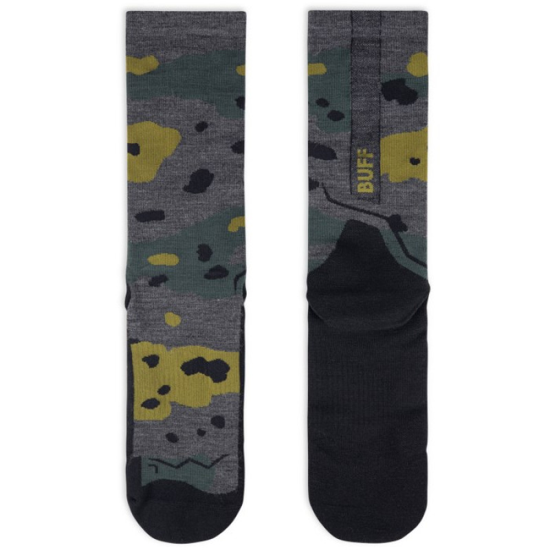 Buff Merino Lightweight Crew Sok LWC2, grijs, L
