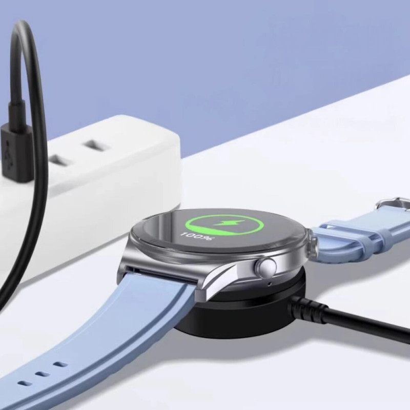 Tech-Protect MC03 UltraBoost magnetische oplaadkabel USB-C 100 cm voor Samsung Galaxy Watch, zwart