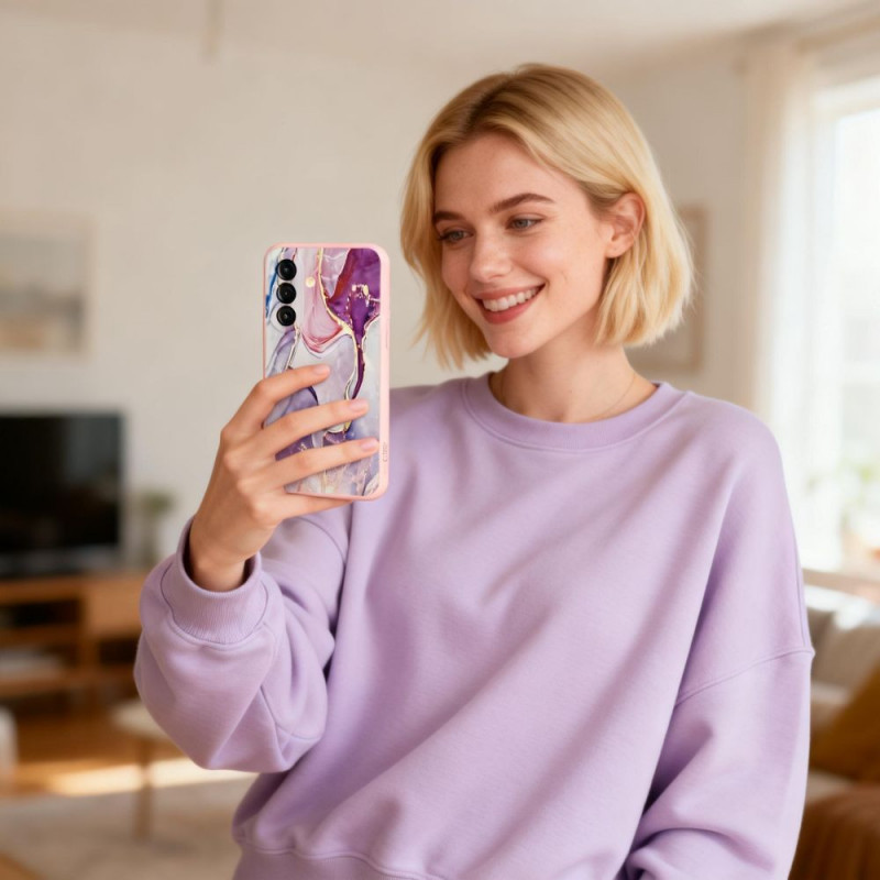 Tech-Protect Icon-hoesje voor Samsung Galaxy A27 5G, Marble