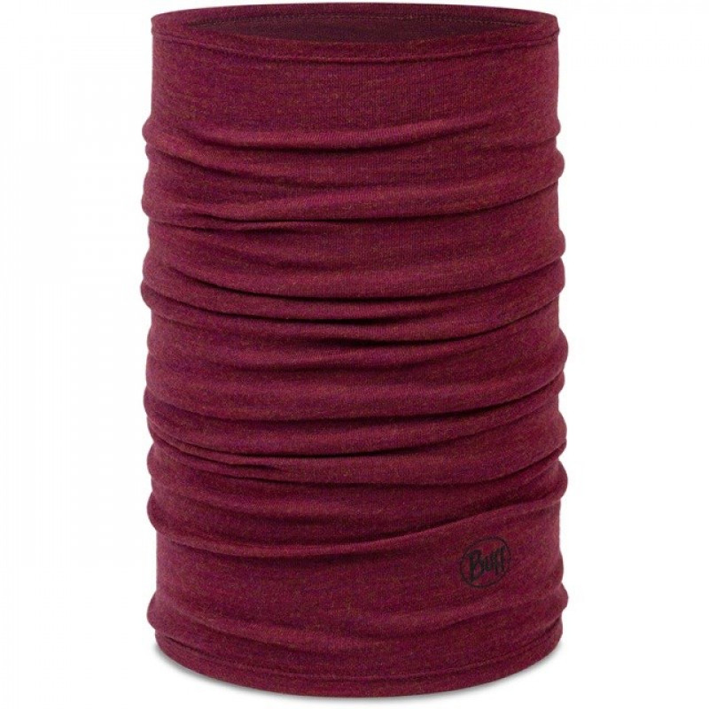 Buff Merino Midweight multifunctionele sjaal, Melange Tibetan Red