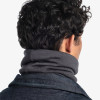 Buff Merino Heavyweight multifunctionele nekwarmer, effen grijs
