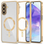 Tech-Protect MagFlex MagSafe-hoesje voor Samsung Galaxy A27 5G, glanzend goud