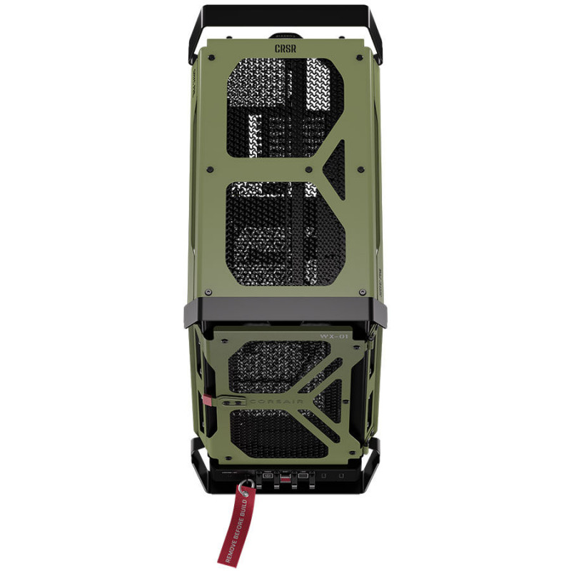 Corsair WARTHOG Performance mid-tower behuizing CC-9011350-WW, E-ATX, zijpaneel van gehard glas, groen