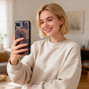 Tech-Protect Lamano MagSafe-hoesje voor Apple iPhone 16e / 17e, bruin en paars (Velvet Night)