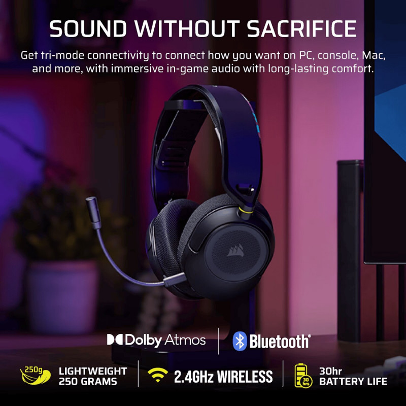 Corsair HS35 V3 draadloze headset voor PlayStation CA-9011410-WW, Carbon