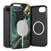 Tech-Protect Lamano MagSafe-hoesje voor Apple iPhone 16e / 17e, zwart en groen (Verde Aura)