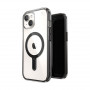 Speck Presidio Perfect-Clear ClickLock & MagSafe SPK526 hoesje voor Apple iPhone 15 / 14 / 13, transparant / mat zwart / leigrijs