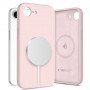 Tech-Protect siliconen MagSafe-hoesje voor Apple iPhone 16e / 17e, roze parel
