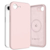 Tech-Protect siliconen MagSafe-hoesje voor Apple iPhone 16e / 17e, roze parel