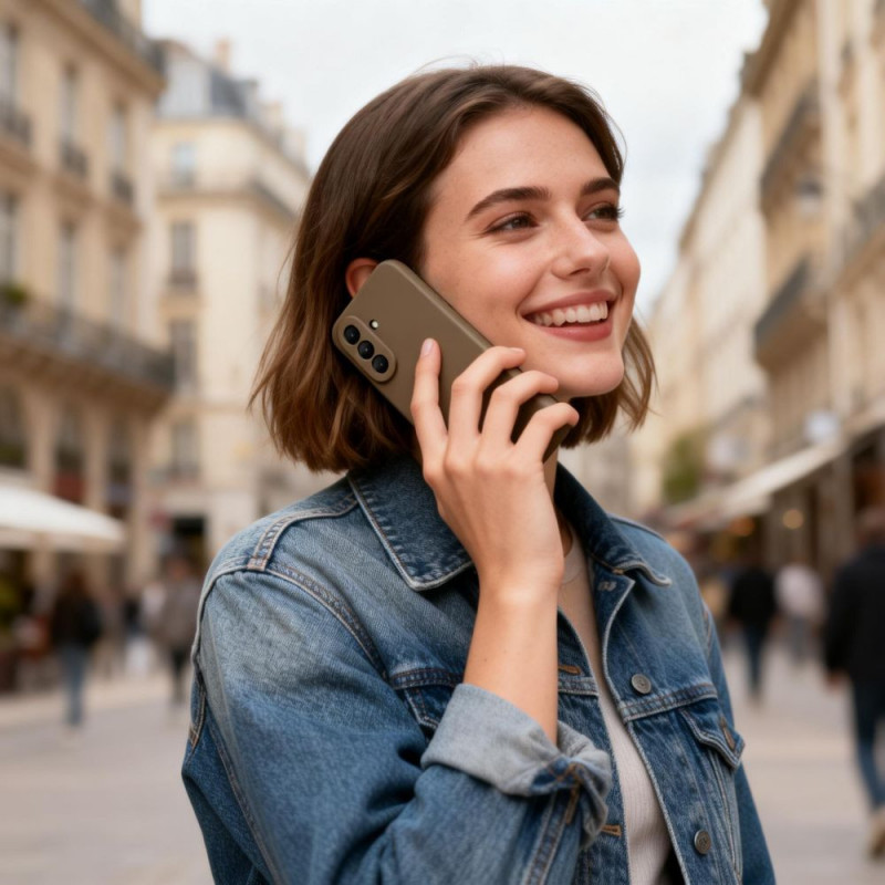 Tech-Protect Icon siliconenhoesje voor Samsung Galaxy A27 5G, bruin