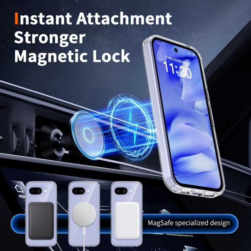 Tech-Protect FlexAir Hybrid MagSafe-hoesje voor Google Pixel 10a, transparant