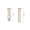 Tech-Protect Siliconen band voor Apple Watch 8 / 9 / 10 / 11 / 12 / SE / Ultra 44/45/46/49 mm, Starlight