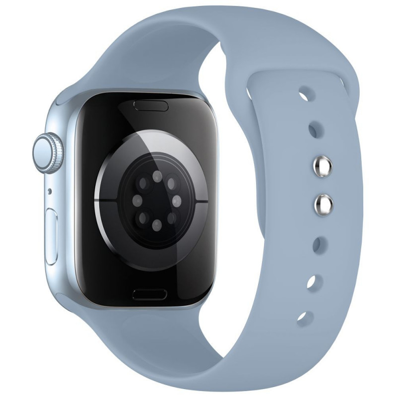 Tech-Protect siliconen band voor Apple Watch 8 / 9 / 10 / 11 / 12 / SE / Ultra 44/45/46/49 mm, Blue Jeans