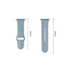 Tech-Protect siliconen band voor Apple Watch 8 / 9 / 10 / 11 / 12 / SE / Ultra 44/45/46/49 mm, Blue Jeans