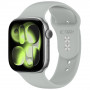 Tech-Protect siliconen band voor Apple Watch 8 / 9 / 10 / 11 / 12 / SE / Ultra 44/45/46/49 mm, Lunar Grey