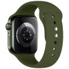 Tech-Protect siliconenband voor Apple Watch 8 / 9 / 10 / 11 / 12 / SE / Ultra 44/45/46/49 mm, olijfgroen