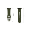 Tech-Protect siliconenband voor Apple Watch 8 / 9 / 10 / 11 / 12 / SE / Ultra 44/45/46/49 mm, olijfgroen