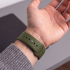 Tech-Protect siliconenband voor Apple Watch 8 / 9 / 10 / 11 / 12 / SE / Ultra 44/45/46/49 mm, olijfgroen