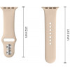 Tech-Protect siliconen band voor Apple Watch 8 / 9 / 10 / 11 / 12 / SE / Ultra 44/45/46/49 mm, walnoot