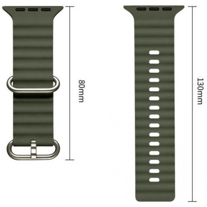 Tech-Protect Iconband Pro Apple Watch 8 / 9 / 10 / 11 / 12 / SE / Ultra 44/45/46/49 mm band, legergroen