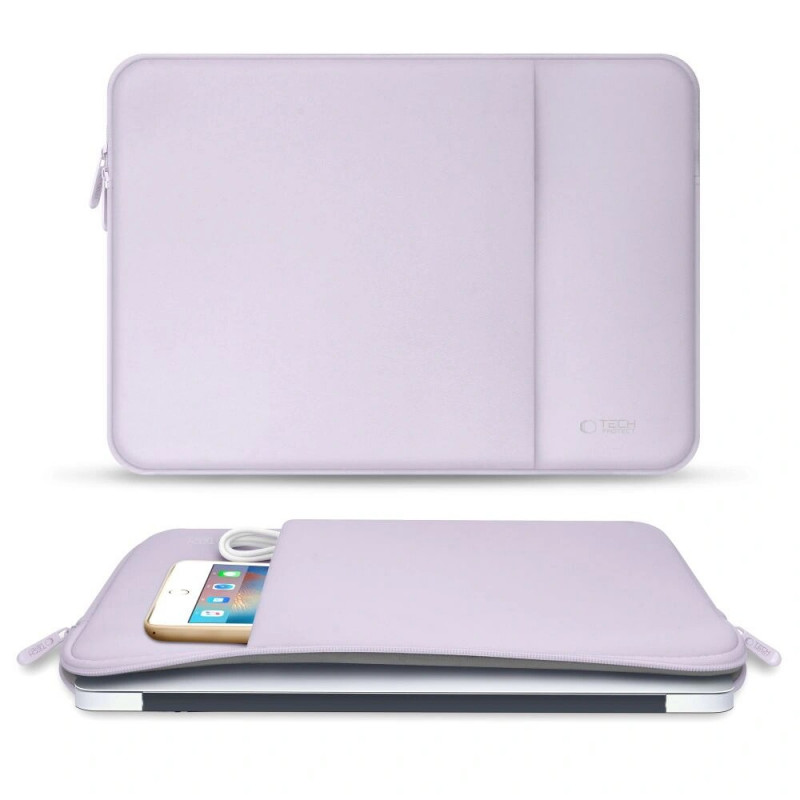 Tech-Protect neoprenen laptophoes 15-16", mauve