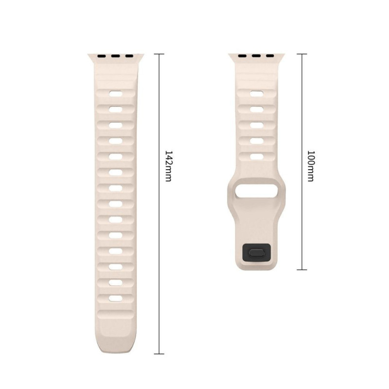 Tech-Protect Silicone Line Apple Watch 8 / 9 / 10 / 11 / 12 / SE / Ultra 44/45/46/49 mm band, Stone