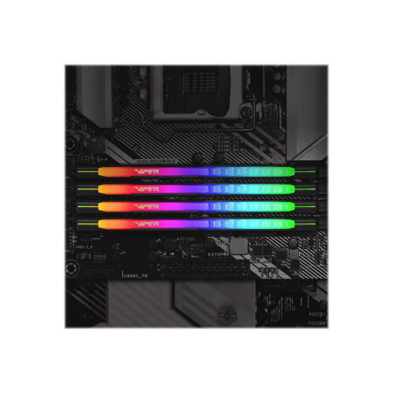Patriot Extreme Performance Viper Steel RGB DDR4 DIMM 16 GB, DDR4-3200, zwart