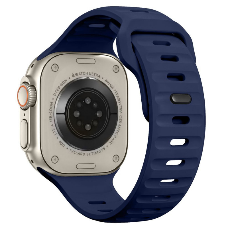 Tech-Protect Silicone Line Apple Watch 8 / 9 / 10 / 11 / 12 / SE / Ultra 44/45/46/49 mm band, Atlantic Blue