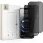 Tech-Protect Anti Spy Glass Pro+ privacy gehard glas voor Apple iPhone 17e / 16e / 14 / 13 Pro / 13 (2 stuks), zwart